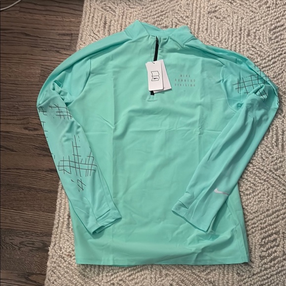 Nike men’s Aqua Long Sleeve Top-size L-new - Picture 1 of 5